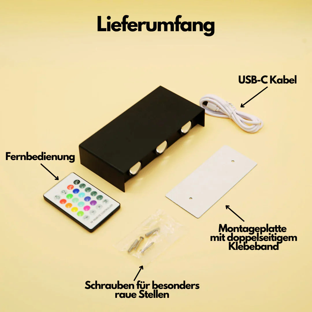 TraumOase™ RGB Kabellose Luxus-Wandleuchte | Das Original