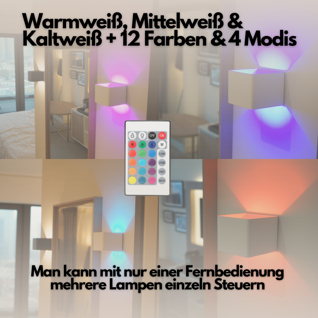 TraumOase™ RGB Drahtlos Luxus Wandleuchte | Das Original