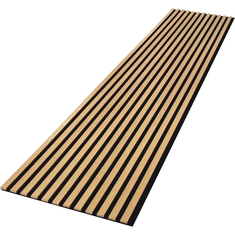 TraumOase™ Akustikpaneele 1,485m² - 275cm x 54cm* set - 2 Stück 275cm x 27cm| Eiche Windsor 280 | Wandverkleidung