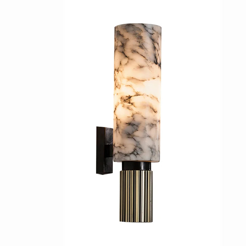 TraumOase™ "Van der Valk" Wandleuchten Messing+Marmor